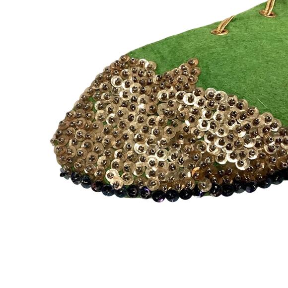 Vintage Christmas Stocking Boot Felt Applique - Picture 5 of 5